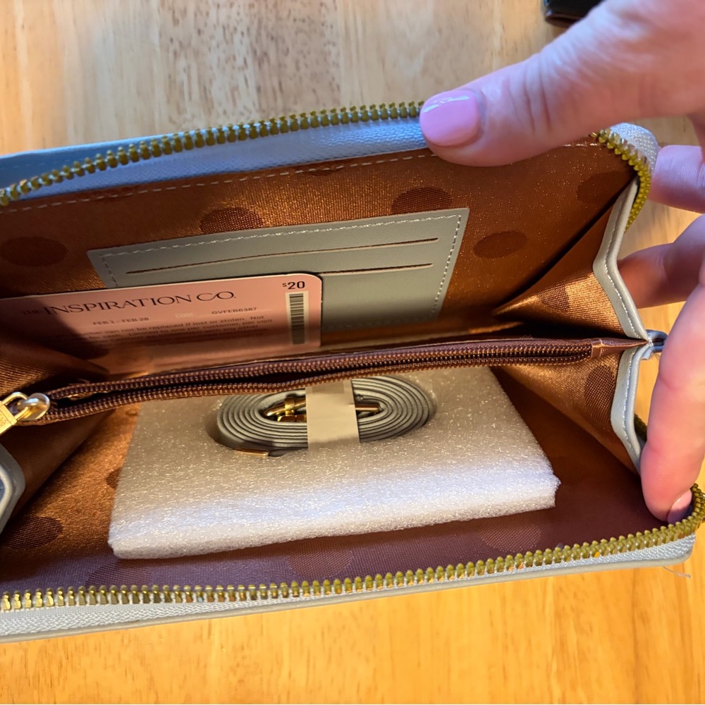STL - Light Blue Wallet with long strap - Picture 2 of 2